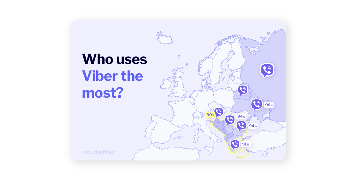 countries where viber is popular