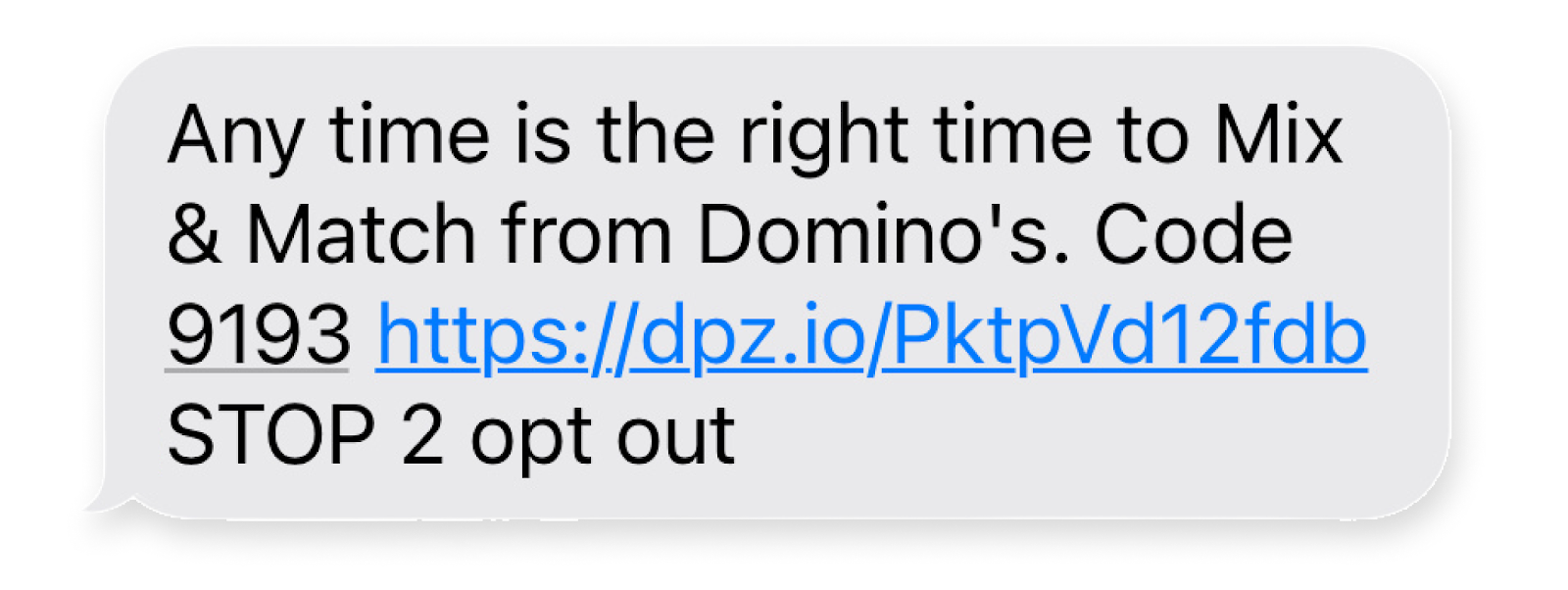 sms with a branded url