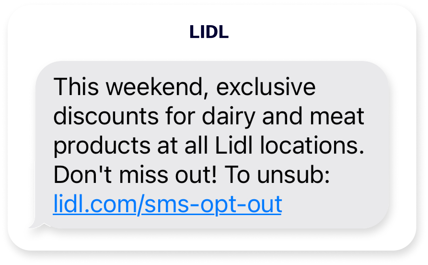 sms opt-out feature