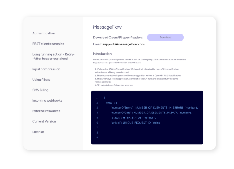 MessageFlow documentation visual