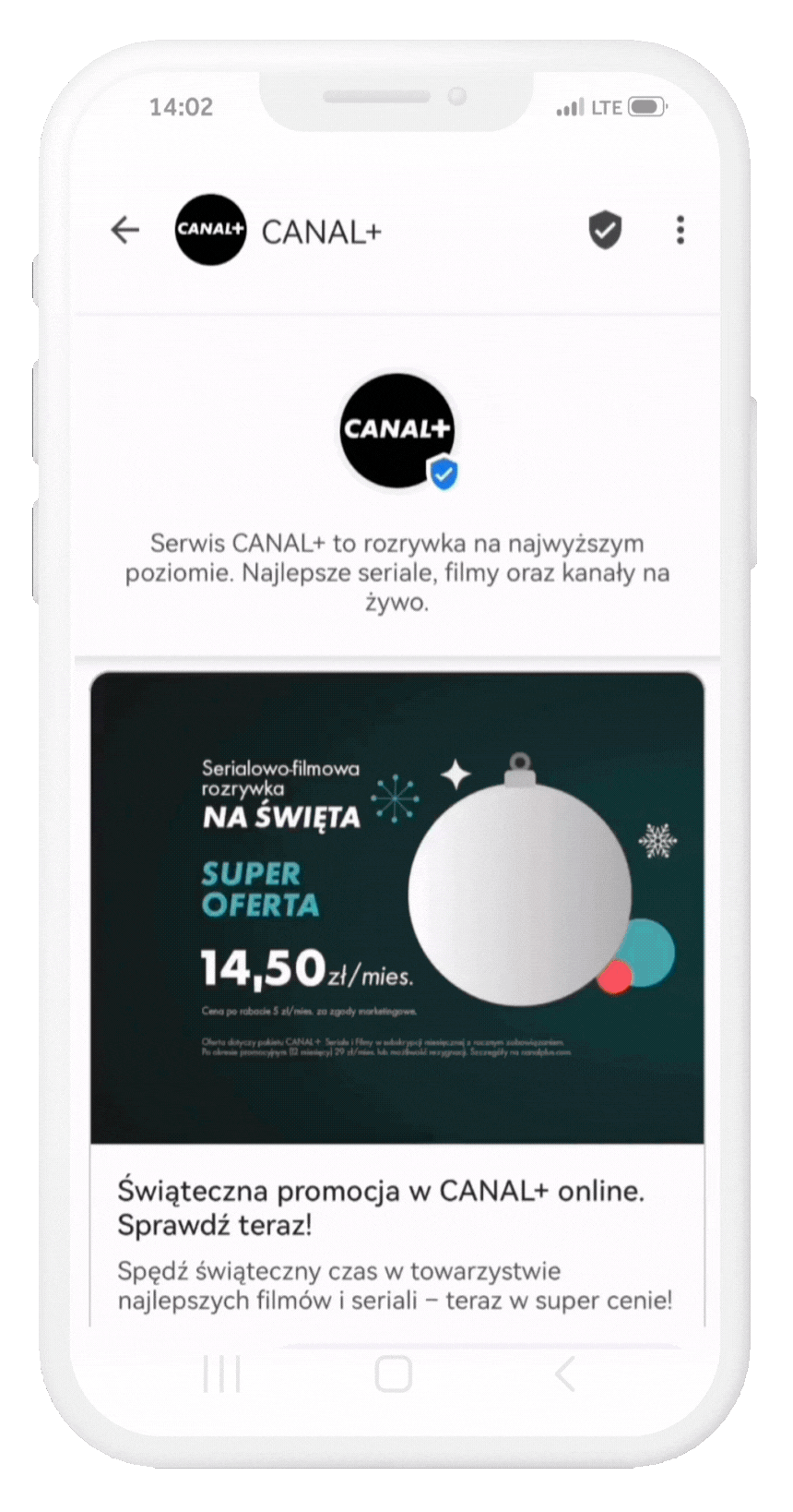 canal+ rcs messaging