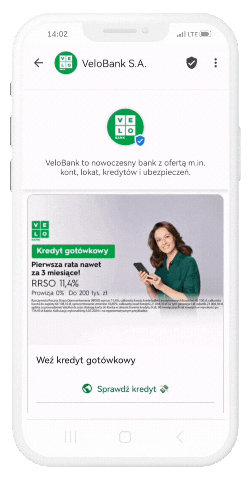 velobank rcs messaging