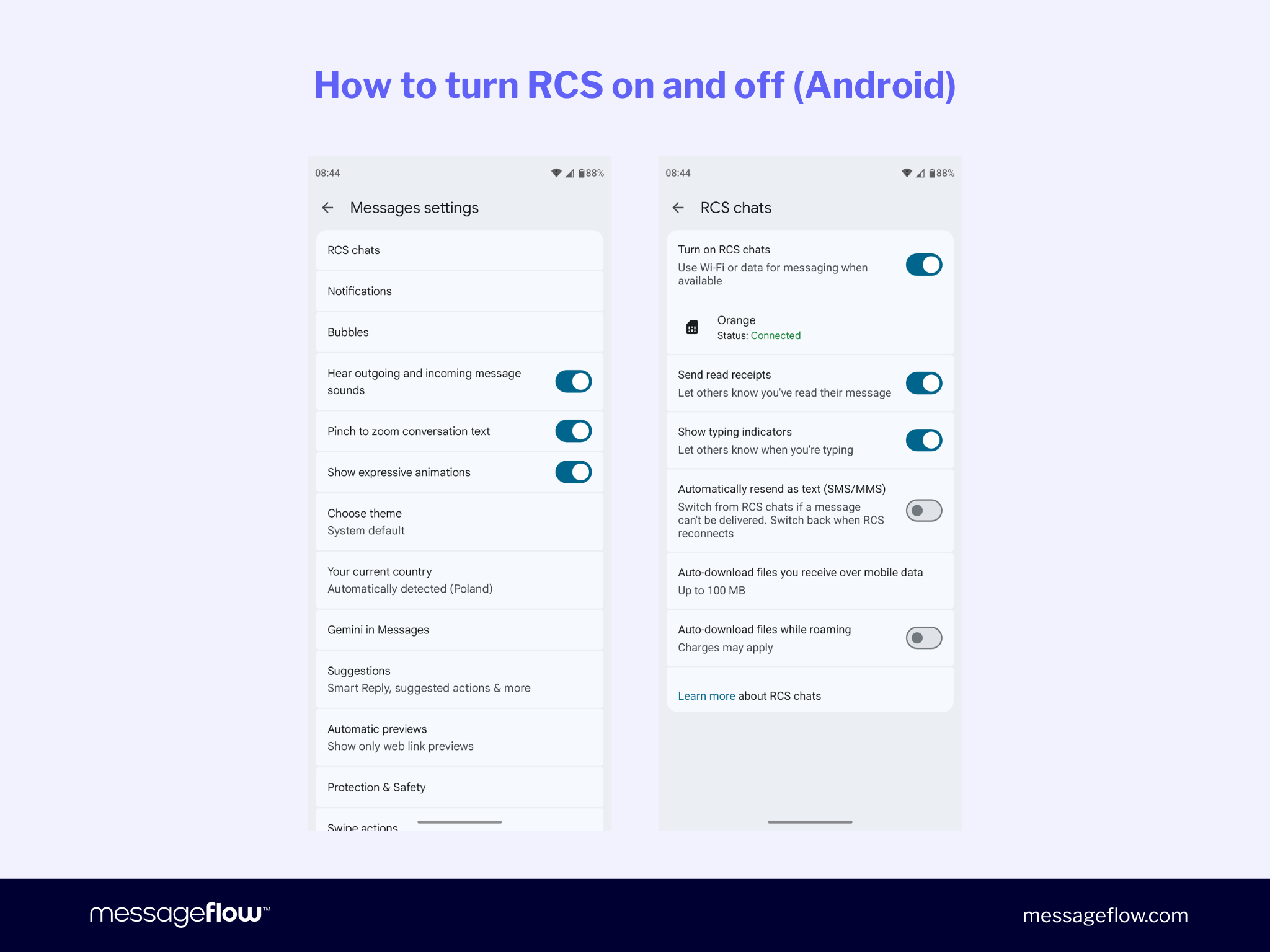 How to turn off RCS on Android (step by step)