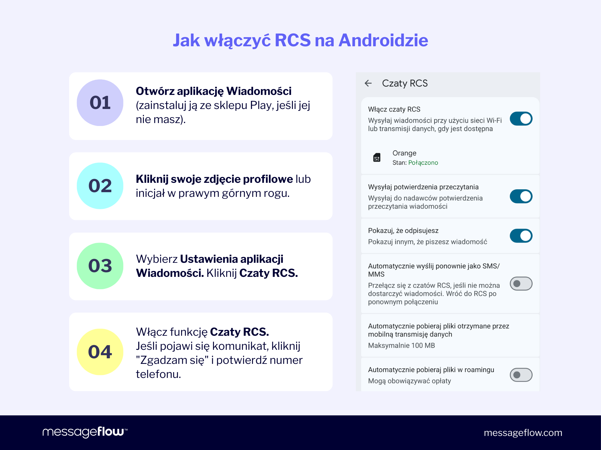 Jak włączyć RCS na Androidzie-kopia