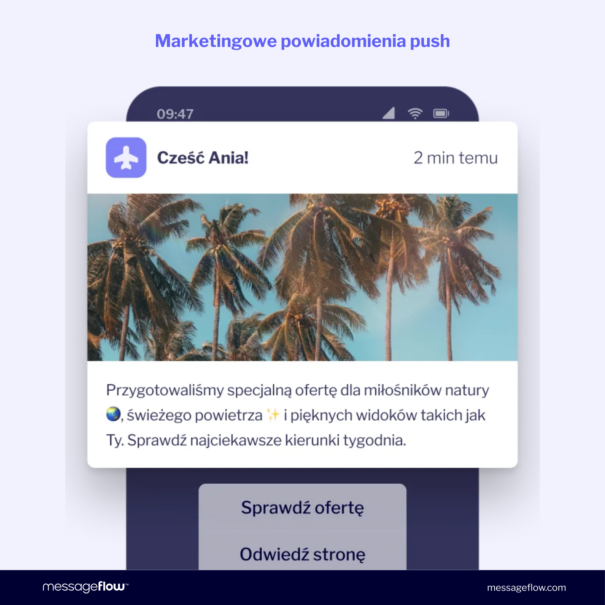 Marketingowe powiadomienia push