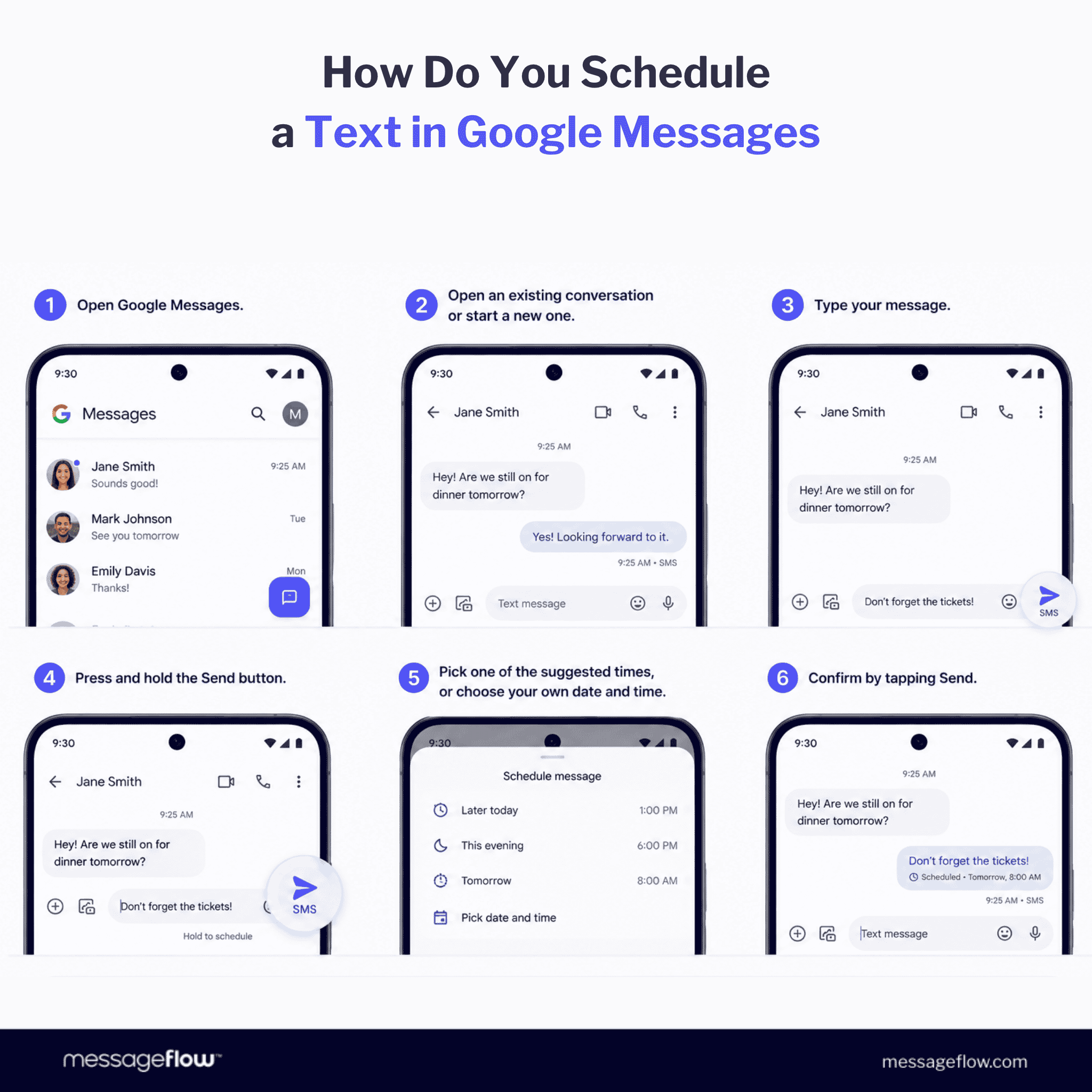 How to Schedule a Text in Google Messages